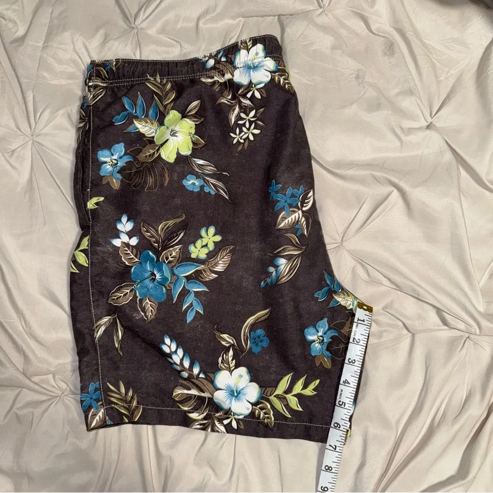 Tommy‎ Bahama Men’s XL Big & Tall Floral Hawaiian Swim Trunks Beach Shorts